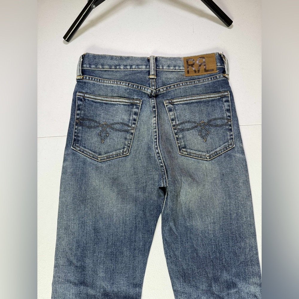 Ralph Lauren Double RL Straight Leg Jeans - Classic Indigo Blue - Picture 2 of 14